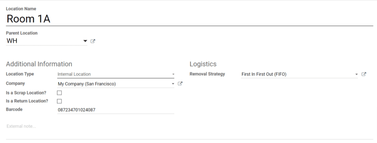 Форма для створення нового місцезнаходження.