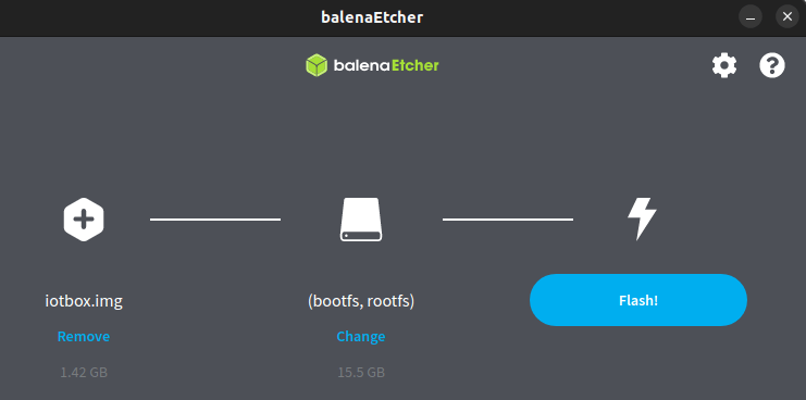 Прошивка SD-карти за допомогою balenaEtcher